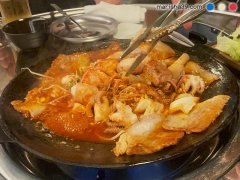 新大久保 チュクミ(イイダコ) 食べログ 하남집 ハナムジップ 最強チュクミ盛り