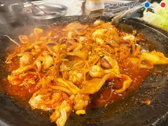 新大久保 チュクミ(イイダコ) 食べログ 하남집 ハナムジップ 最強チュクミ盛り