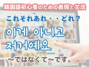 〜ではなくて〜です。 | 韓国語初心者のための表現と文法 #06
