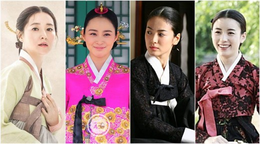 後ろでまとめた髪の毛「쪽머리」