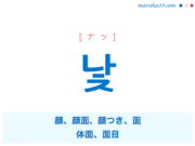 韓国語単語 ハングル 얼굴 オルグル 顔 意味 活用 読み方と音声発音 韓国語勉強marisha